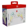Bezprzewodowy kontroler do gier RGB Turtle Beach Afterglow Wave biały dla Nintendo Switch 2, Bluetooth/USB-C, wbudowana bateria 20h, kabel 3m