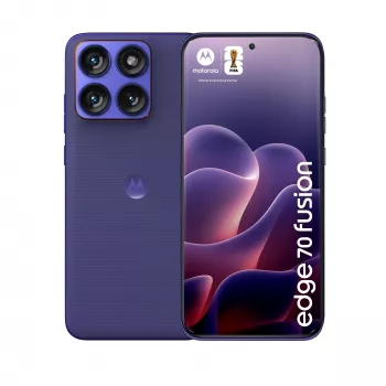 Smartphone Motorola edge 70 fusion — Snapdragon 7s Gen 3, 8 GB RAM, 256 GB, 6,78-calowy OLED, podwójny aparat 50 MP, 5G, Android 16, 5200 mAh, fioletowy
