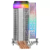 Mars Gaming MCPU-VR biały CPU Heatsink Dual Infinity Mirror ARGB 4 HCT Heatpipes 180W TDP Ultra-quiet PWM 12cm Fan