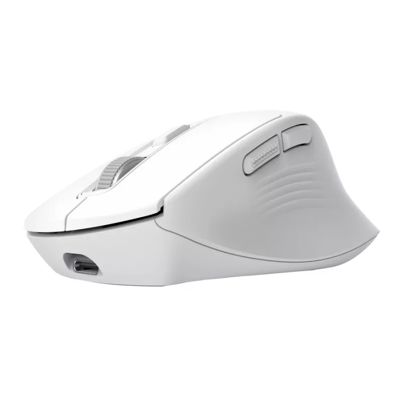 Bezprzewodowa mysz biurowa dla praworęcznych TRUST Niven — RF + Bluetooth, 3200 DPI, 7 przycisków, kółko, biała