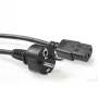 ACT Powercord przewód sieciowy wtyk CEE 7/7 męski (prosty) - C13 czarny 2,5 m