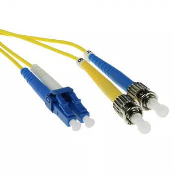 ACT 1,5 m LSZH jednomodowy patchcord światłowodowy 9/125 OS2 duplex ze złączami LC i ST