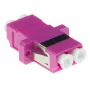 Adapter światłowodowy LC-LC duplex wielomodowy OM4 ACT