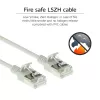 ACT Szary 3 metry LSZH U/FTP CAT6A cienki kabel krosowy do centrów danych typu slimline ze złączami RJ45