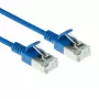 Kabel krosowy ACT niebieski 1,5 m LSZH U/FTP CAT6A do centrów danych slimline z wtykami RJ45