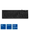 Klawiatura biznesowa ACT USB (układ QWERTY/US), pełnowymiarowa (100%), przewodowa, USB, membranowa, QWERTY, czarna