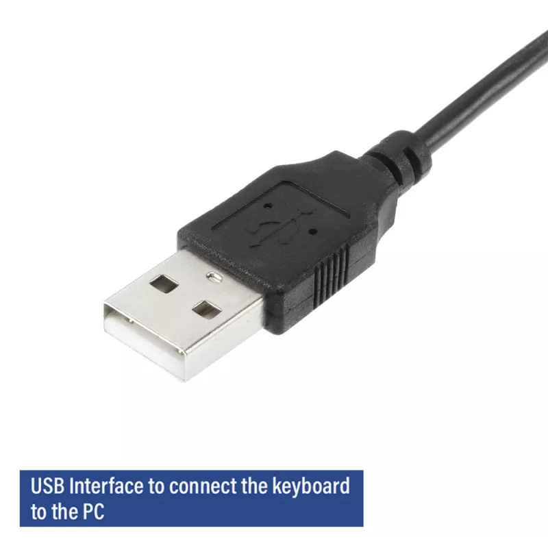 Klawiatura biznesowa ACT USB (układ QWERTY/US), pełnowymiarowa (100%), przewodowa, USB, membranowa, QWERTY, czarna