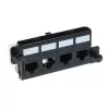 Adapter ACT FA2057 dla 4 x keystone UTP Czarny