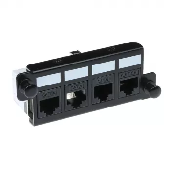 Adapter ACT FA2057 dla 4 x keystone UTP Czarny