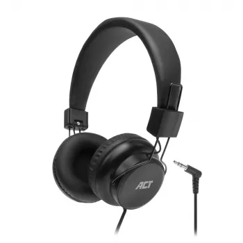 Składane słuchawki stereo ACT z wtykiem audio 3,5 mm