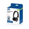 Składane słuchawki stereo ACT z wtykiem audio 3,5 mm