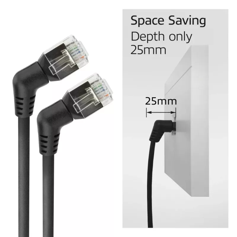 Kabel sieciowy ACT DD1901 Cat6 U/FTP (STP) 1 m RJ-45 Czarny