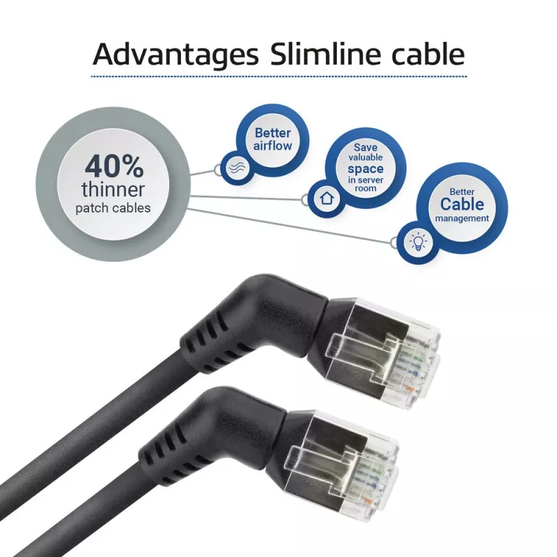 Kabel sieciowy ACT DD1901 Cat6 U/FTP (STP) 1 m RJ-45 Czarny