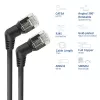 Kabel sieciowy ACT DD1951 Cat6 U/FTP (STP) Czarny 1,5 m ze złączami RJ-45, pozłacane styki