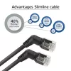 ACT kabel sieciowy DD1952 Kat.6 U/FTP (STP) 0,25 m Czarny RJ-45 do RJ-45