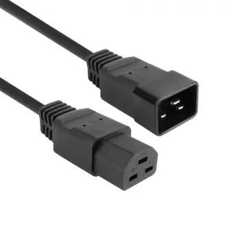 Kabel zasilający ACT C20–C21 IEC60320 czarny 2 m, 250 V 16 A