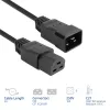 Kabel zasilający ACT C20–C21 IEC60320 czarny 2 m, 250 V 16 A