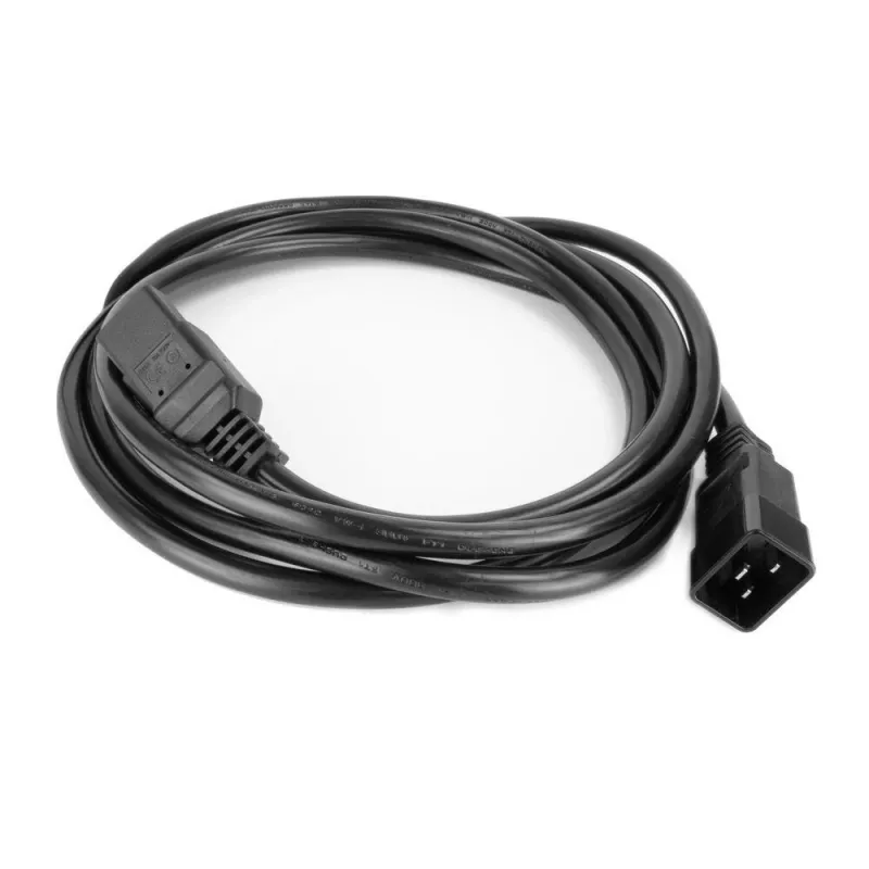 Kabel zasilający ACT C20–C21 IEC60320 czarny 2 m, 250 V 16 A