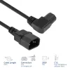 ACT Powercord C14 - C15 (kątowy lewy) IEC60320 czarny 0,6 m