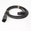 ACT Kabel zasilający C14 - C15 (kątowy prawy) IEC60320 czarny 0,6 m