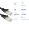 Kabel sieciowy ACT FB8125 Czarny 0.25 m Cat8 U/FTP (STP)