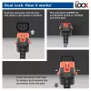 ACT Powercord C14 IEC Lock+ Dual Locking - C15 IEC Lock+ czarny 2 m, PC3872