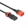 ACT Powercord C14 IEC Lock+ Dual Locking - C15 IEC Lock+ czarny 3 m, PC3876