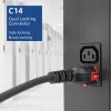 ACT Powercord C14 IEC Lock+ Dual Locking - C15 IEC Lock+ czarny 3 m, PC3876