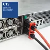 ACT Powercord C14 IEC Lock+ Dual Locking - C15 IEC Lock+ czerwony 1 m, PC3869