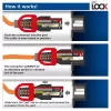 ACT Powercord C14 IEC Lock+ Dual Locking - C15 IEC Lock+ niebieski 1 m, PC3870