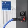ACT Powercord C14 IEC Lock+ Dual Locking - C15 IEC Lock+ niebieski 1 m, PC3870
