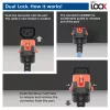 ACT Powercord C14 IEC Lock+ Dual Locking - C15 IEC Lock+ niebieski 2 m, PC3874