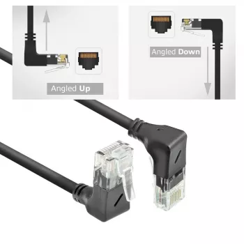 Kabel sieciowy ACT Cat6a U/UTP (UTP) DD7903 — RJ‑45 do RJ‑45, 3 m, Czarny