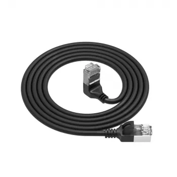 Kabel sieciowy ACT DA4900 Cat6a U/FTP (STP) z wtykami RJ-45 do RJ-45, 0,5 m, czarny