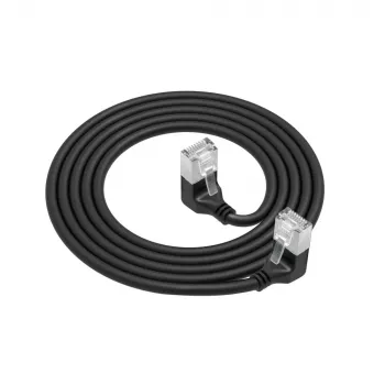 Kabel sieciowy ACT DA5901 Cat6a U/FTP (STP) Czarny 1 m RJ-45 do RJ-45