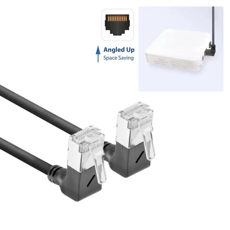 Kabel sieciowy ACT DA6901 Cat6a U/FTP (STP) 1 m RJ-45 do RJ-45 Czarny