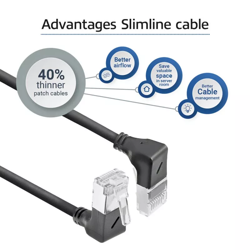 Kabel sieciowy ACT Cat6a U/FTP (STP) DA7902 — 2 m, RJ‑45 na RJ‑45, czarny