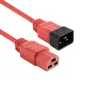 Kabel zasilający ACT C20–C21 IEC60320 czerwony 1,5 m, 250 V 16 A