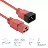 Powercord ACT C20–C21 IEC60320 czerwony 2 m, 16 A 250 V