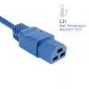 Kabel zasilający ACT C20–C21 IEC60320 niebieski 16A 250V 2,5m