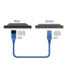 Kabel zasilający ACT C20–C21 IEC60320 niebieski 3 m, 250 V 16 A