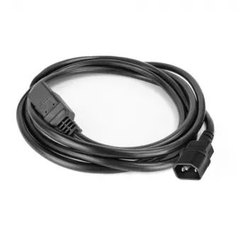 Przewód zasilający ACT C14 do C21 IEC60320 czarny 1 m, 250 V, 10 A