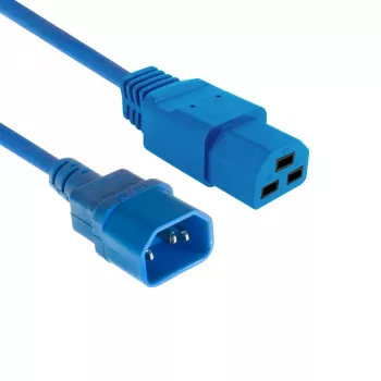 Kabel zasilający ACT C14 do C21 IEC60320 niebieski 1,5 m, 250 V 10 A