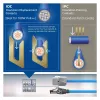 ACT niebieski 85 meters S/FTP CAT6A B2ca PoE++ 100W solid prefab installation kabel, RJ45 male – female