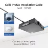 ACT niebieski 85 meters S/FTP CAT6A B2ca PoE++ 100W solid prefab installation kabel, RJ45 male – female