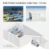ACT niebieski 85 meters S/FTP CAT6A B2ca PoE++ 100W solid prefab installation kabel, RJ45 male – female