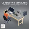 Przełącznik KVM ACT 2-portowy USB-C/HDMI 4K@60Hz AC7922 z klawiaturą/myszą USB, wideo HDMI, PD 100 W