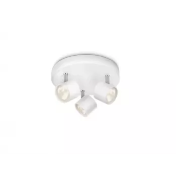 Reflektor sufitowy/ścienny Philips Dimmable LED Star 3x 16,5W, 2700K, 1500 lm, IP20, biały