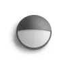 Lampa ścienna zewnętrzna Philips myGarden Capricorn 5,5W LED antracyt, obudowa aluminiowa, stała żarówka, 214×78×214 mm