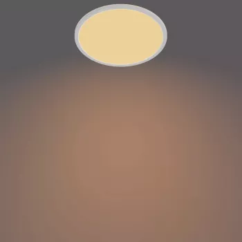 Lampa sufitowa Philips Functional Super cienki 18 W LED, okrągła, biała, niewymienna żarówka, 220–240 V
